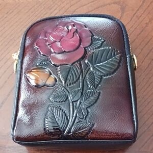 Elegant Rose Embossed Bag